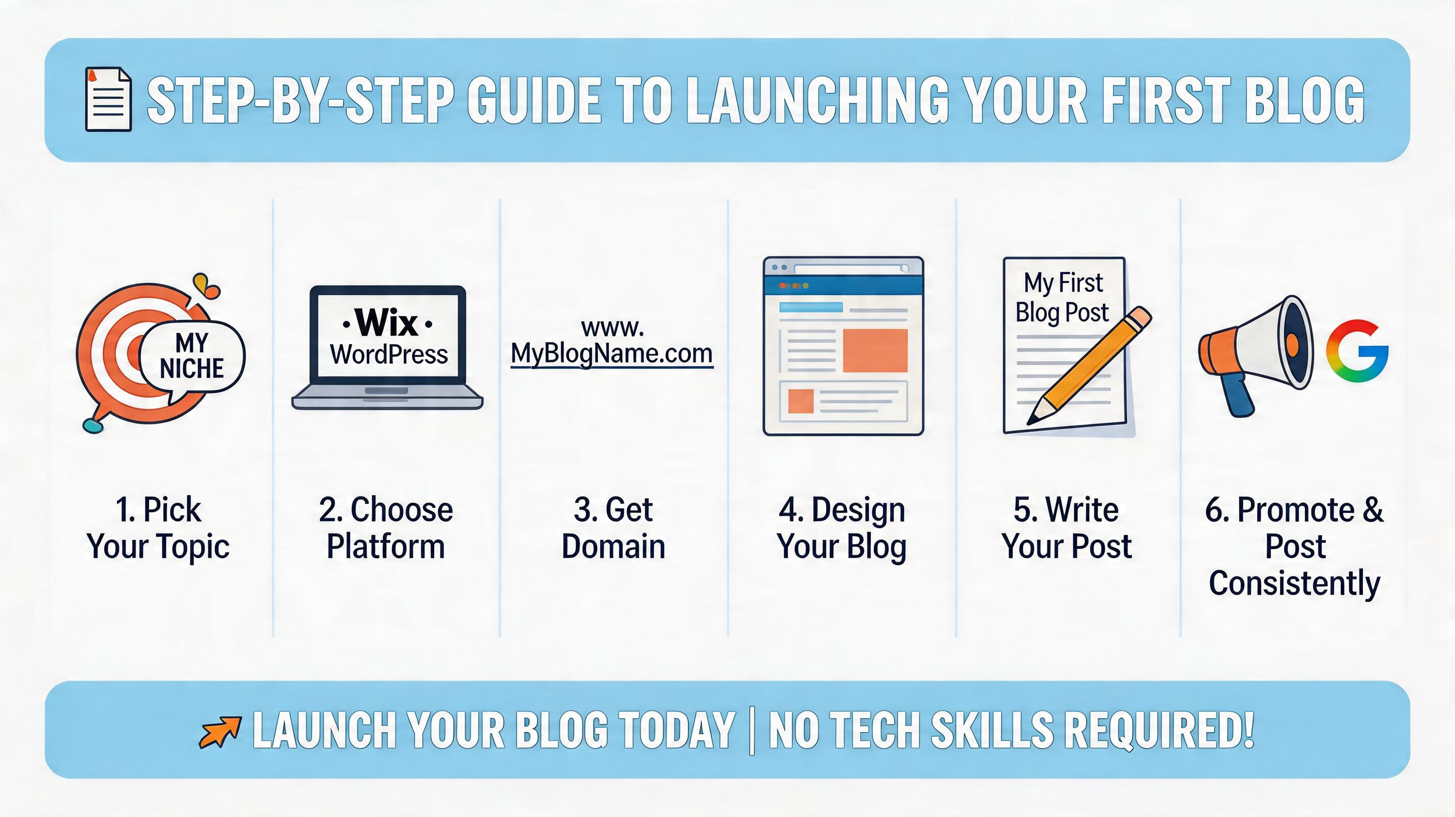launching your first blog process