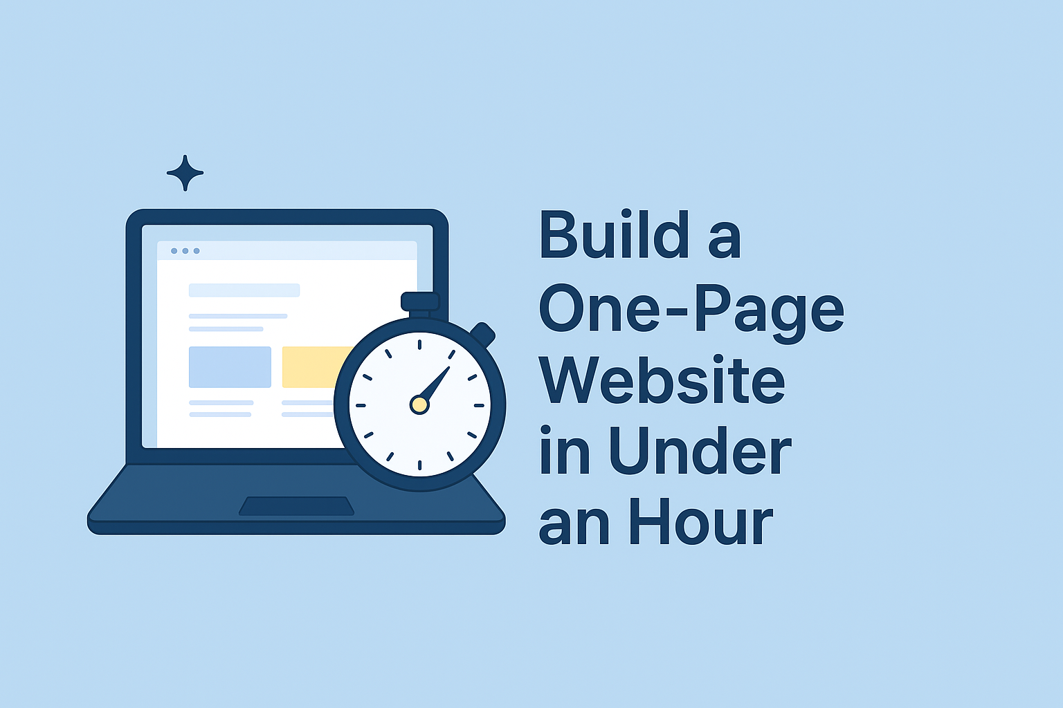 Build a One-Page Website in Under an Hour